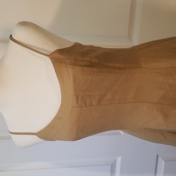New Banana Republic Mind Dress Sz 4 Tan color - Picture 4 of 12